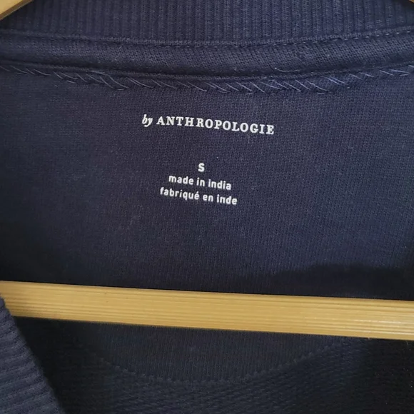 Anthropologie Swan Lake Embroidered & Bead Embellished Crewneck Sweatshirt - Picture 5 of 11